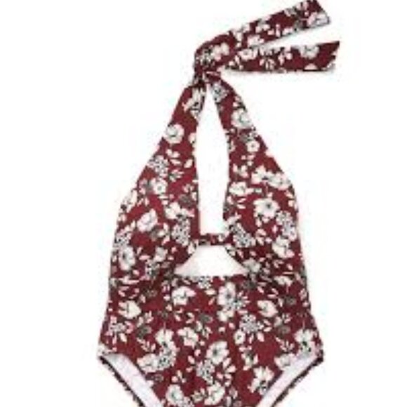 Adore Me Brinlee Floral Brown One Piece Swimsuit - Picture 3 of 3